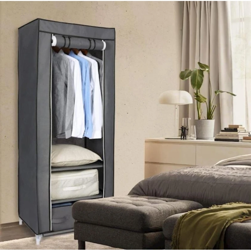 Портативный шкаф KOB168SER, серый, 75x45x175 см Портативный шкаф KOB168SER, серый, 75x45x175 см