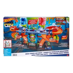 Игровой набор Mattel Hot Wheels City Mega Tower Car Wash, 5+ лет