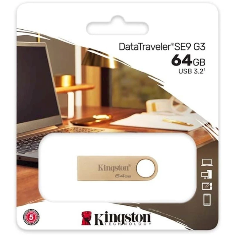Флешка Kingston DataTraveller SE9 G3 64 GB Gold (DTSE9G3/64GB-N) Флешка Kingston DataTraveller SE9 G3 64 GB Gold (DTSE9G3/64GB-N)