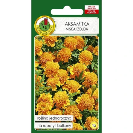 Семена цветов PNOS Aksamitka Niska Izolda, 1г Семена цветов PNOS Aksamitka Niska Izolda, 1г