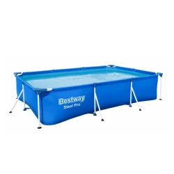 Hovuz Bestway Steel Pro, karkas, düzbucaq, uzunluq 300 sm, eni 201 sm, hündürlüyü 66 sm, göy