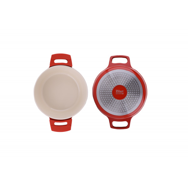 Горшок Зилан ЗЛН 0897 красный, 4л