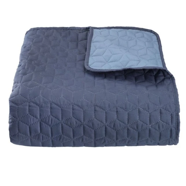 Örtük JYSK Rosentre, 160x220 sm, polyester/mikrofibra, göy