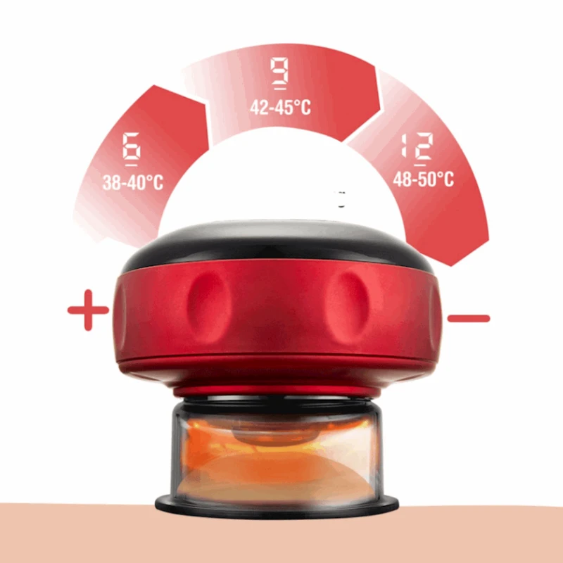 Masaj üçün vakuum banka, qırmızı