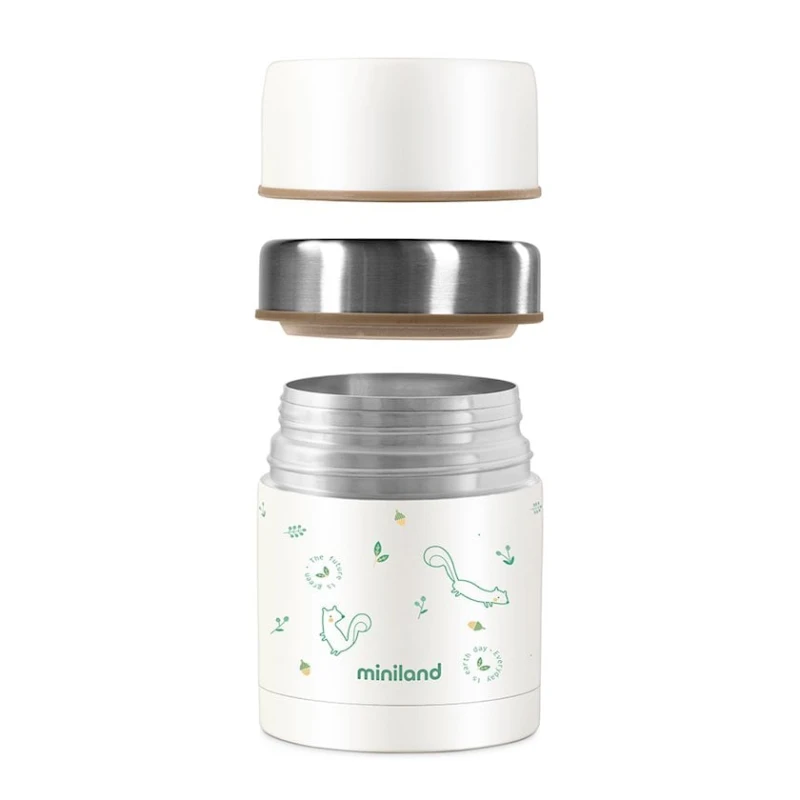 Детский термос для еды Miniland Natur Thermos Chip, 600 мл Детский термос для еды Miniland Natur Thermos Chip, 600 мл