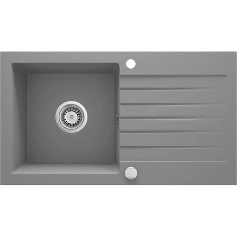 Кухонная мойка Deante Zorba ZQZS113, гранит, серый, 44x76 см