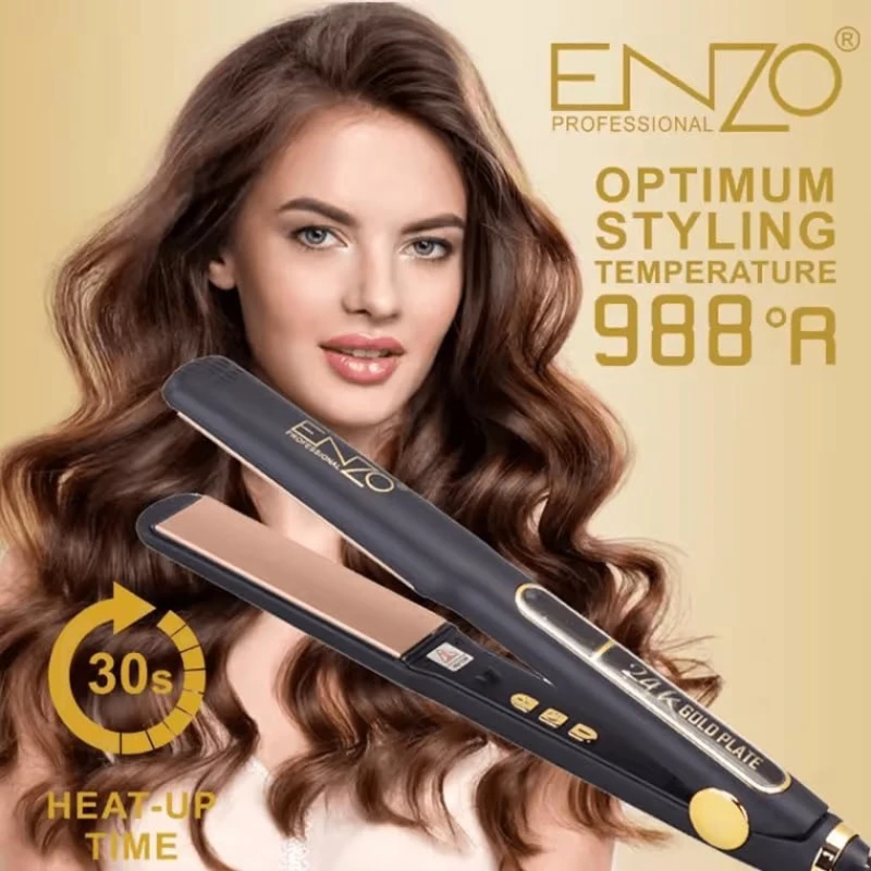Выпрямитель для волос Enzo EN-5182 Black/Gold