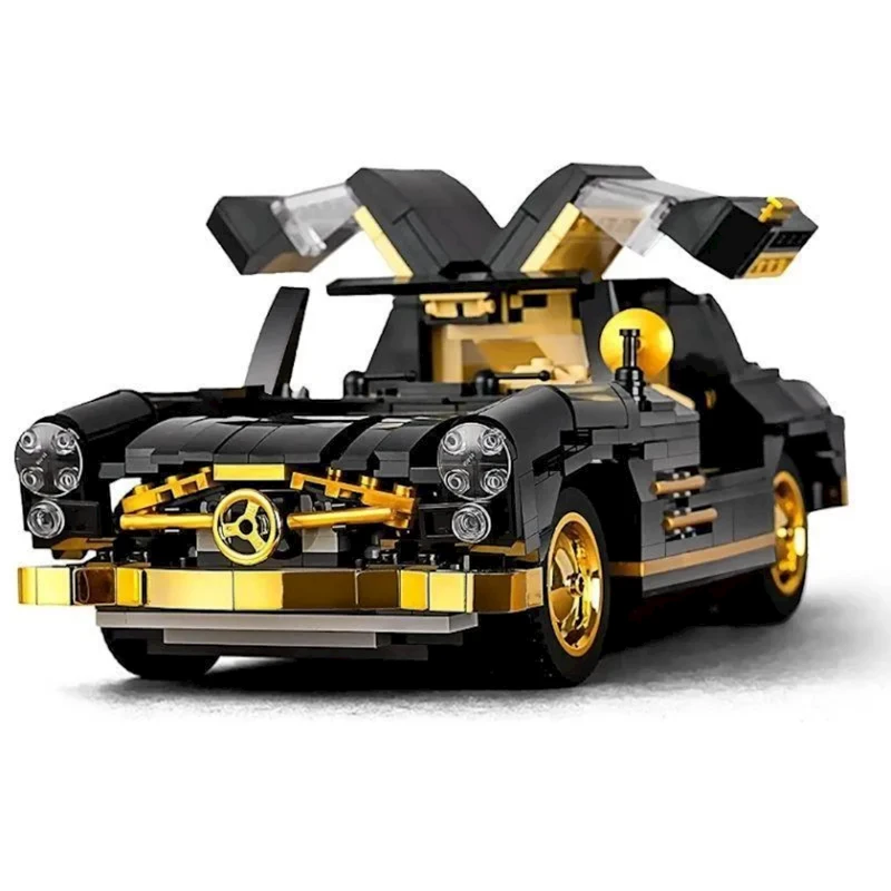 Игровой набор Mould King Classic 300SL Black with Gold Trim, 7-9 лет, 886 элементов