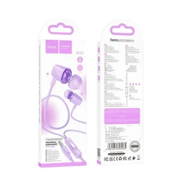 Проводные наушники Hoco M107 Purple
