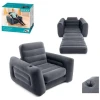 Qatlanan şişmə kreslo Intex 66551EP, 117x224x66 sm, qara