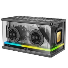 Portativ dinamik Hoco BS62 Flash Transparent 2.1 Channel, qara