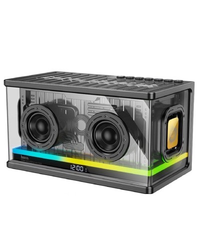 Portativ dinamik Hoco BS62 Flash Transparent 2.1 Channel, qara