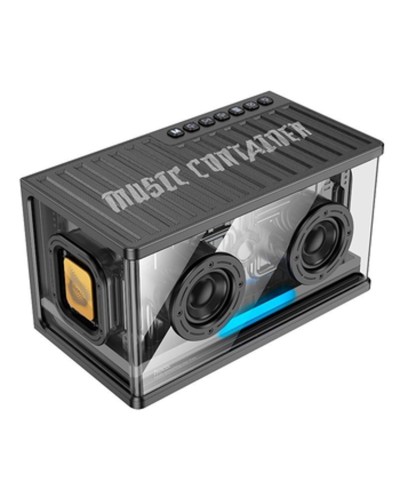 Portativ dinamik Hoco BS62 Flash Transparent 2.1 Channel, qara