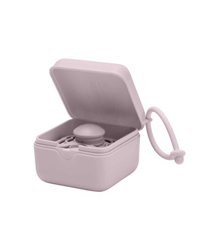 Əmziklər üçün qutu BIBS Dusky Lilac, polipropilen/silikon