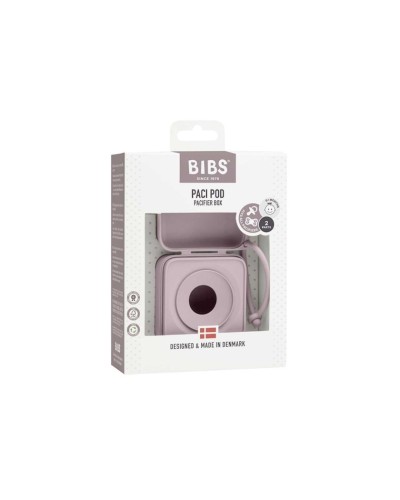 Əmziklər üçün qutu BIBS Dusky Lilac, polipropilen/silikon