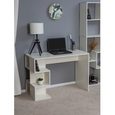 Yazı masası Letta White, 75х50х110 sm, LDSP, ağ