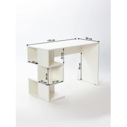 Письменный стол Letta White, 75х50х110 см, ЛДСП, белый