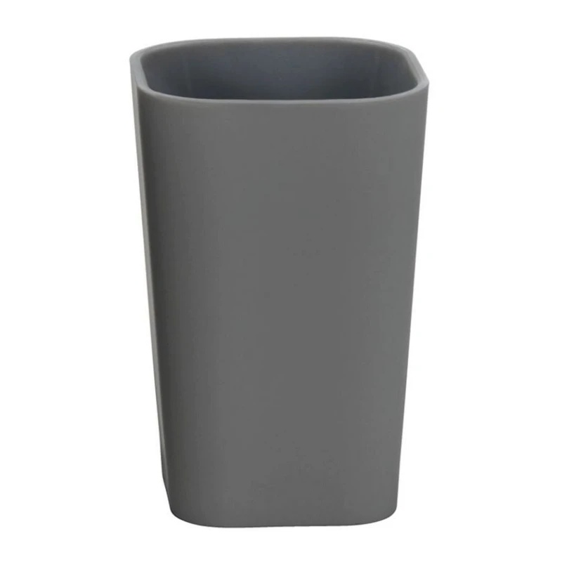 Стакан для зубных щеток JYSK Mala 7.3x7.3x11 см, пластик, серый Стакан для зубных щеток JYSK Mala 7.3x7.3x11 см, пластик, серый