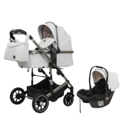 Детская коляска A10+C, светло-серая