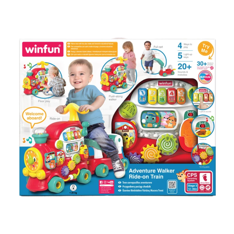 Ходунки Winfat Adventure Walker Ride-On Train, 36 месяцев