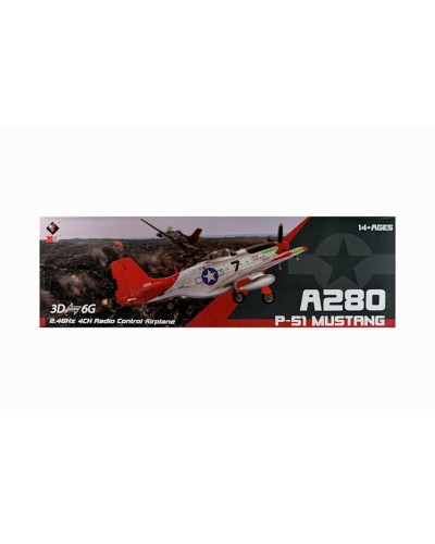Radio ilə idarə olunan təyyarə WLtoys Mustang A280 P-51, 14+ yaş