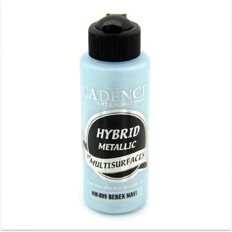 Краска-металлик Cadence Hybrid Metallic for Multisurfaces HM809 Baby Blue 120 мл Краска-металлик Cadence Hybrid Metallic for Multisurfaces HM809 Baby Blue 120 мл