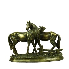 Dekorativ heykəlcik Romantic Horse Lovers, qatran