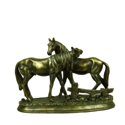 Декоративная статуэтка Romantic Horse Lovers, смола
