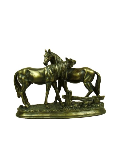 Dekorativ heykəlcik Romantic Horse Lovers, qatran