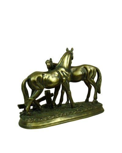 Dekorativ heykəlcik Romantic Horse Lovers, qatran