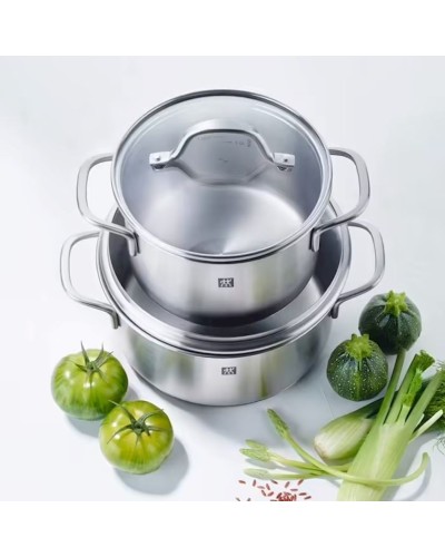 Yemək bişirmək üçün dəst Zwilling Flow, paslanmayan polad, gümüşü, 9 parça