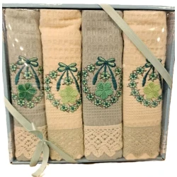 Mətbəx dəsmalları dəsti MiraNova 145, pambıq, rəngbərəng, 40x60 sm, 4 əd