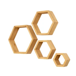 Набор настенных полок Art Mebel 206, ламинат, 4 шт, 35x40x15/28x32x15/21x24x15/14x16x15 см, коричневая Набор настенных полок Art Mebel 206, ламинат, 4 шт, 35x40x15/28x32x15/21x24x15/14x16x15 см, коричневая