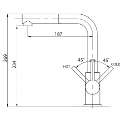 Qarışdırıcı Aquasanita Modus 2383-111