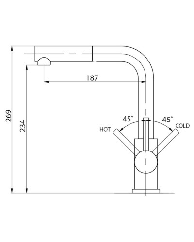 Qarışdırıcı Aquasanita Modus 2383-111