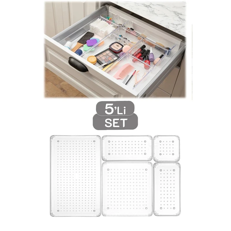 Набор органайзеров Soft Chef SCP5, 5 шт, пластик, прозрачный Набор органайзеров Soft Chef SCP5, 5 шт, пластик, прозрачный