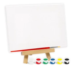 Набор для рисования Rosa Start (холст на подрамнике 15х20 см + акриловые краски + кисть + мольберт А6)