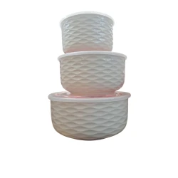 Konteyner dəsti qida saxlanılması üçün MagiDeal SE152, 3 əd, bej