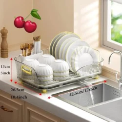 Сушилка-органайзер для посуды Chaynikov SF-847, акрил, прозрачный