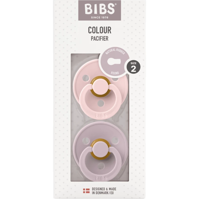 Набор пустышек BIBS Colour Blossom/Dusky Lilac, 6-18 мес, 2 шт