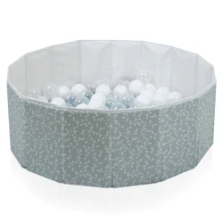 Детский сухой бассейн BabyJem, 83х30 см, 12+ месяцев, зеленый, c шариками 100 шт