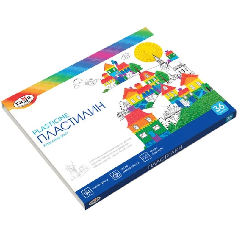 Набор пластилина Gamma 36 цветов, 720 г Набор пластилина Gamma 36 цветов, 720 г