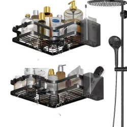 Настенная полка smil_1409, нержавеющая сталь, серый