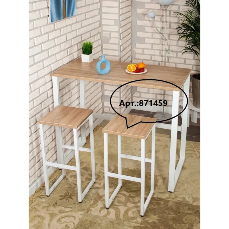 Bar masası 3563_LoftBarStolWSomona, 90x40x110 sm, LDSP, qəhvəyi