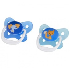 Əmziklər dəsti Dr.Brown's PreVent Butterfly Shield 6-12 ay, silikon, 2 əd, mavi