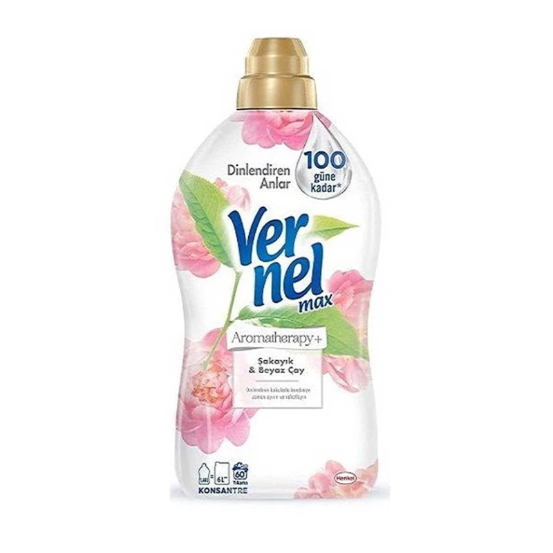 Кондиционер для белья Vernel Peony & White Tea, 1.44 л, 60 стирок