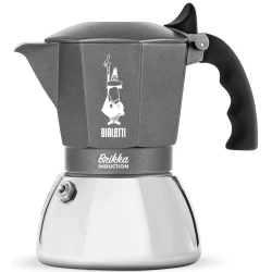 Гейзерная кофеварка Bialetti Moka Induction на 4 чашек, серый