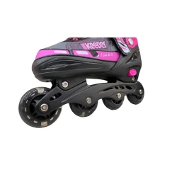 Роликовые коньки для детей 582A, размер М (34-37), розовый Роликовые коньки для детей 582A, размер М (34-37), розовый