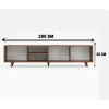 Тумба под ТВ Ev Plus 12116082, ЛДСП, 200x35x50 см Тумба под ТВ Ev Plus 12116082, ЛДСП, 200x35x50 см