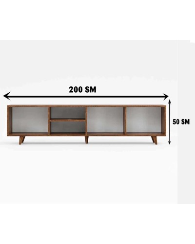 TV üçün tumba Ev Plus 12116082, LDSP, 200x35x50 sm